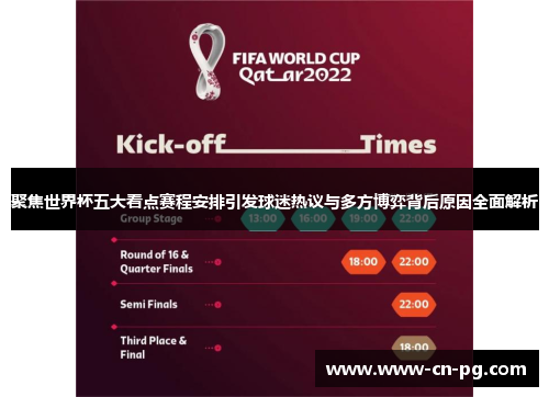 聚焦世界杯五大看点赛程安排引发球迷热议与多方博弈背后原因全面解析 聚焦世界杯五大看点赛程安排引发球迷热议与多方博弈背后原因全面解析
